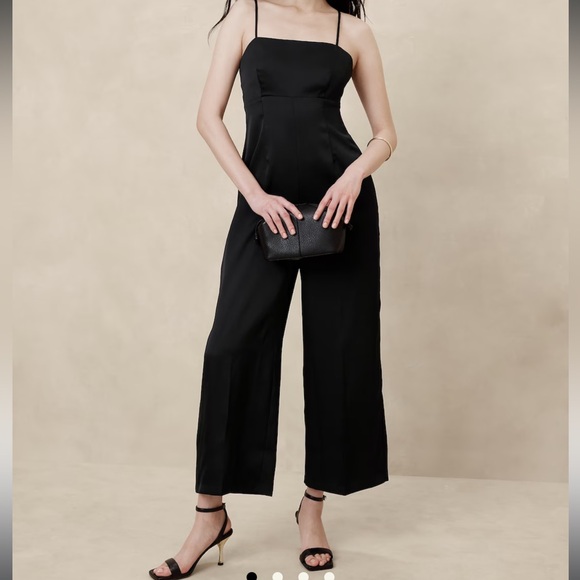 Banana Republic Pants - STRAPPY SATIN JUMPSUIT PETITE 6